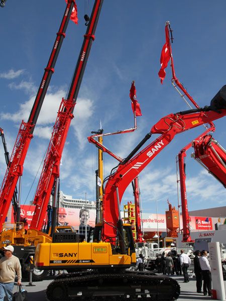 拉斯維加斯國際工程機械展三一展位 建筑工程用機械制造的新視界